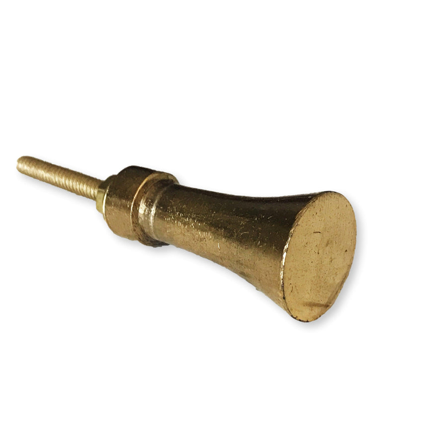 Brass Gold Flared Tube Cabinet Knob - Purdy Hardware - 
