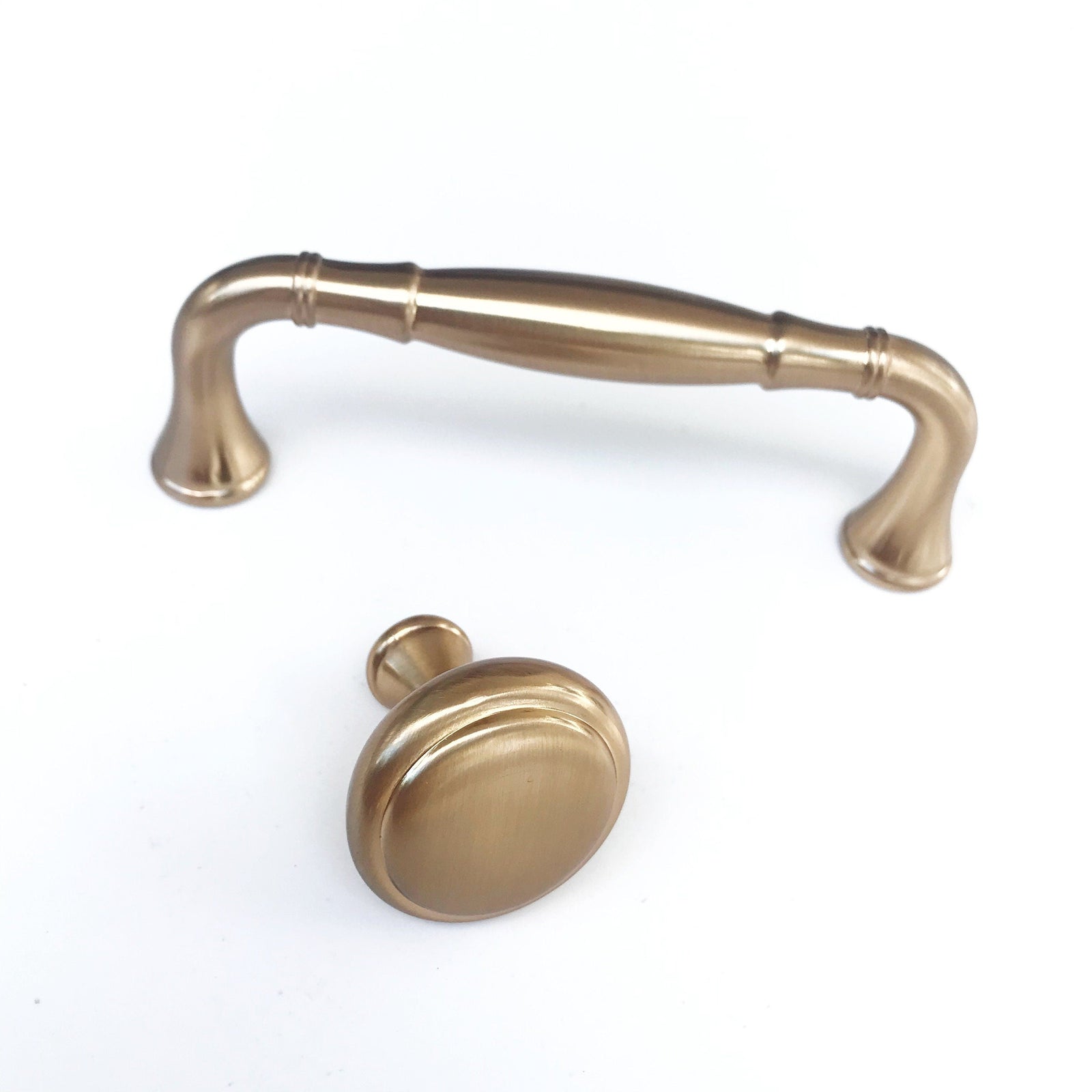 Champagne Bronze "Blythe" Transitional Cabinet Drawer Pull, Modern Cabinet Hardware Farmhouse Drawer Pull
