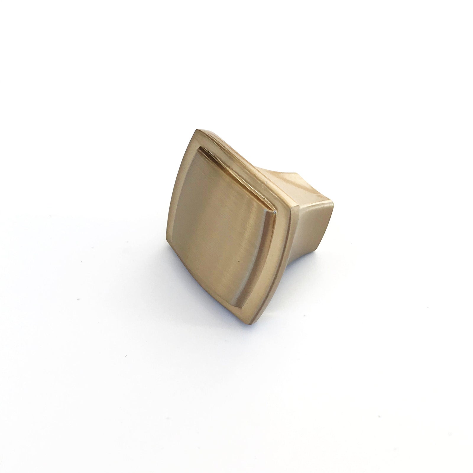 Champagne Bronze "Serena" Transitional Cabinet Drawer Knob and Pull, Modern Cabinet Hardware Farmhouse Drawer Pull