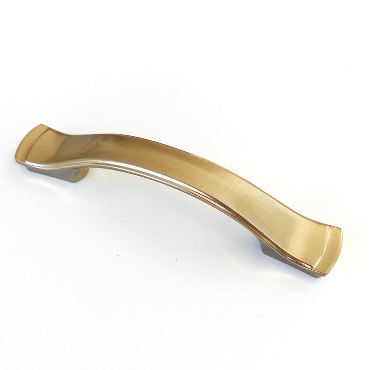 Champagne Bronze "Serena" Transitional Cabinet Drawer Knob and Pull, Modern Cabinet Hardware Farmhouse Drawer Pull
