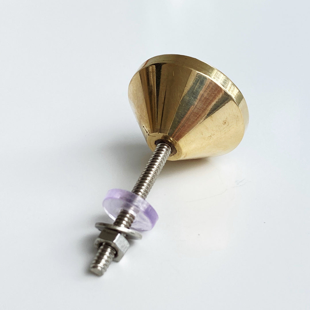 Mother of Pearl and Brass "June"  Capiz Cabinet Drawer Knob, Modern Cabinet Hardware Shell Drawer Pull