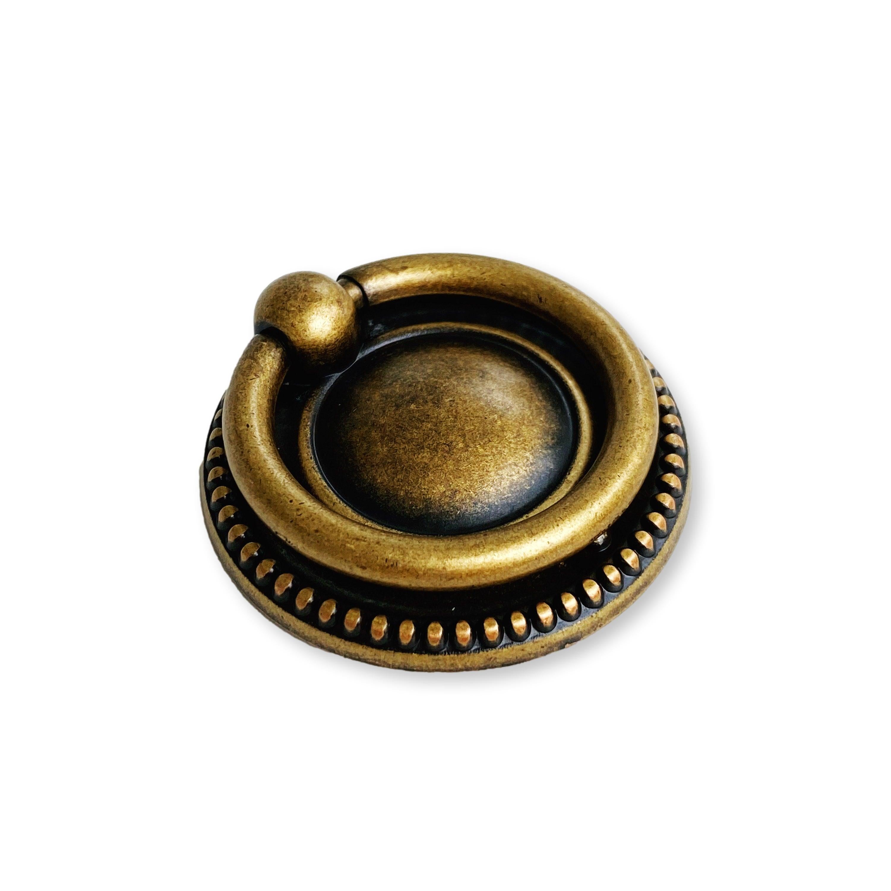 Flush Unlacquered Brass Ring Pull | Flush ring, Interior door knobs,  Unlacquered brass
