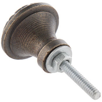Antique Brass Cabinet Knob "Love" Embossed Hearts Metal Cabinet Knob, Cabinet Hardware Farmhouse Drawer Pull