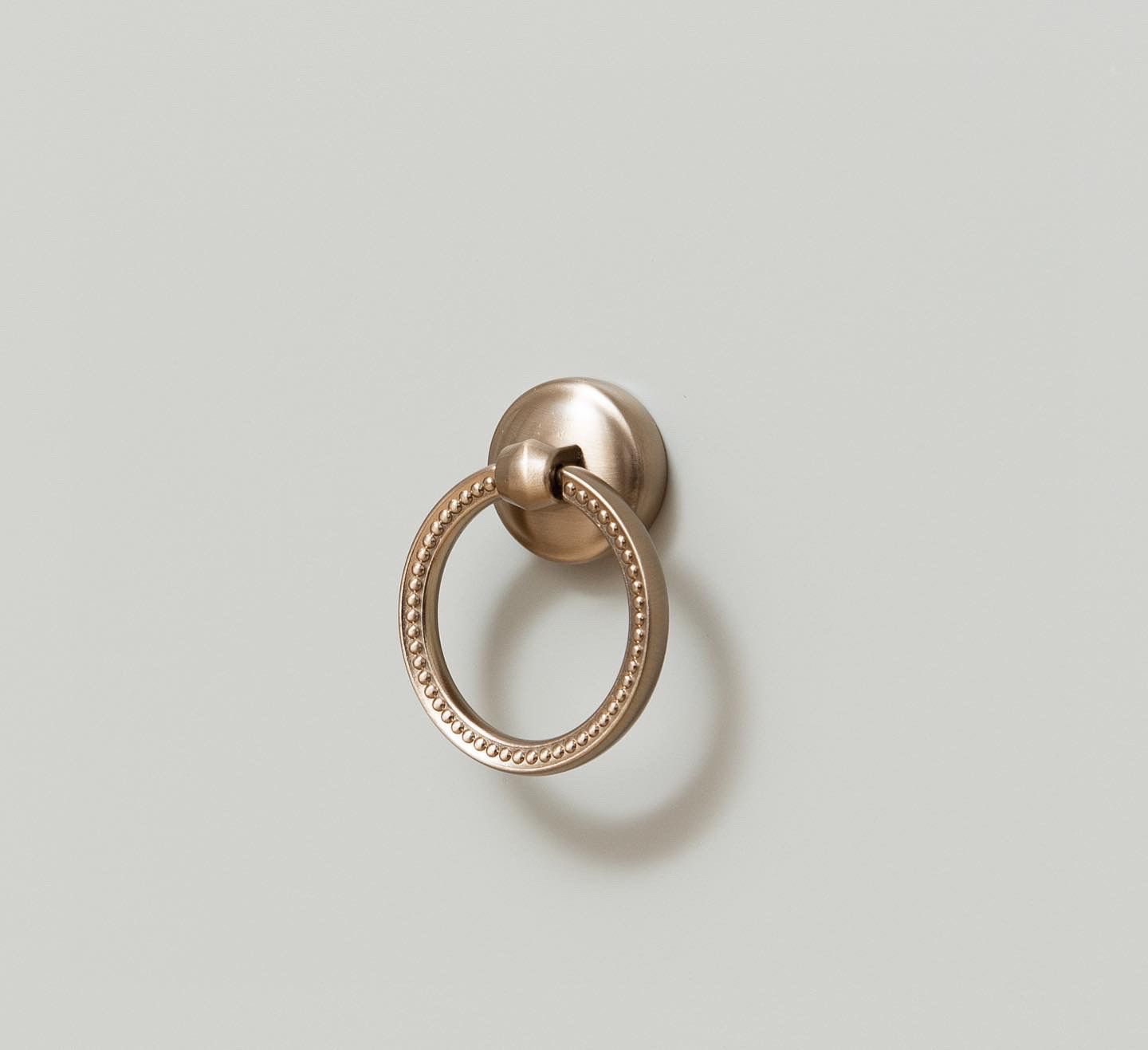 Champagne Bronze Ring Pull Cabinet Knob, Cabinet Drawer Pull, Modern Cabinet Hardware Farmhouse Drawer Pull