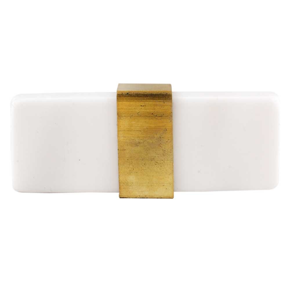 T-Knob Brass and Bone Cabinet Knob "Domino" Drawer Pull, Modern Cabinet Hardware Farmhouse Drawer Pull