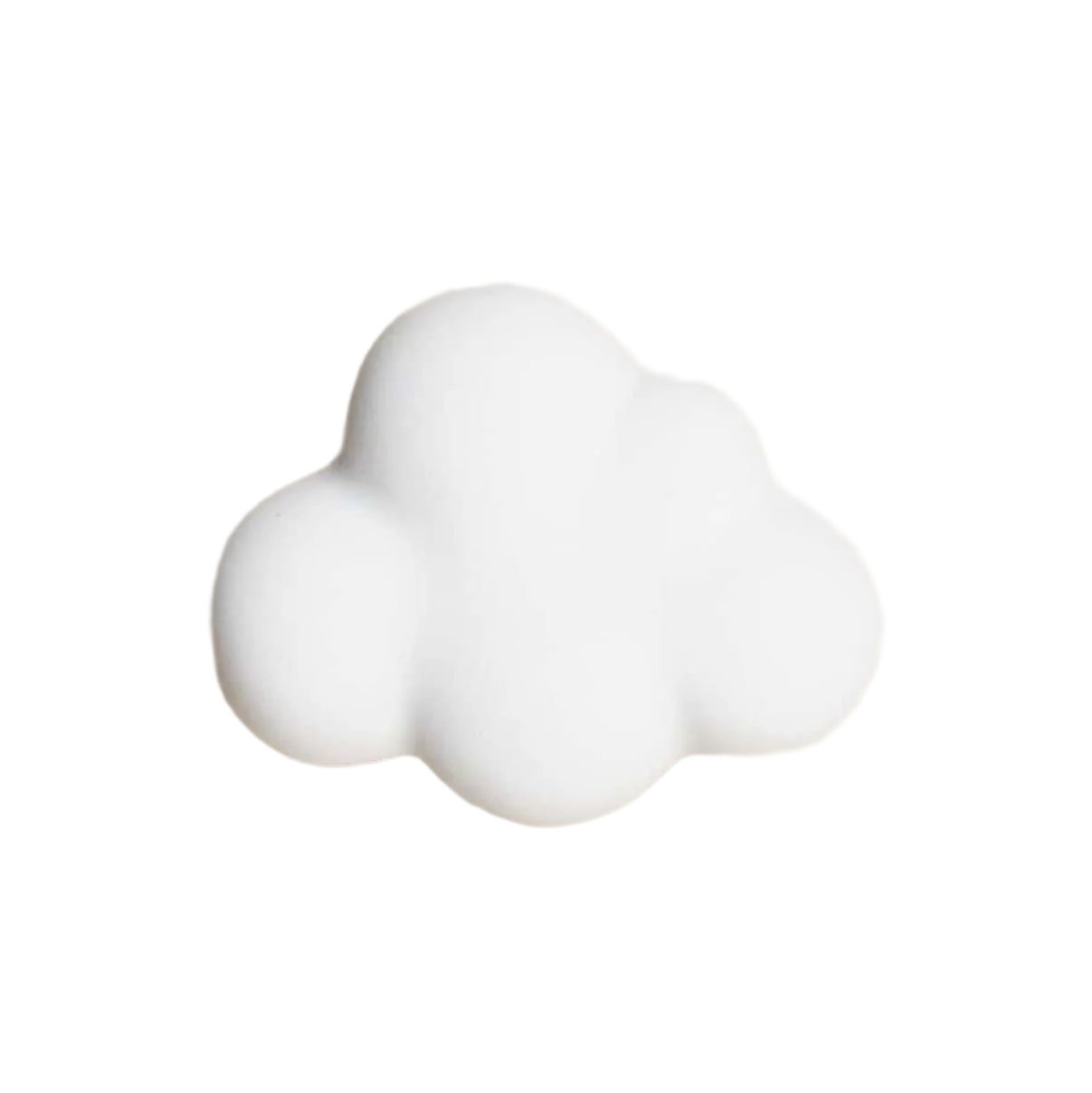 Ceramic  Cloud White or Blue color Cabinet Knob, Drawer Hardware, Silver Nickel Drawer Furniture Handle