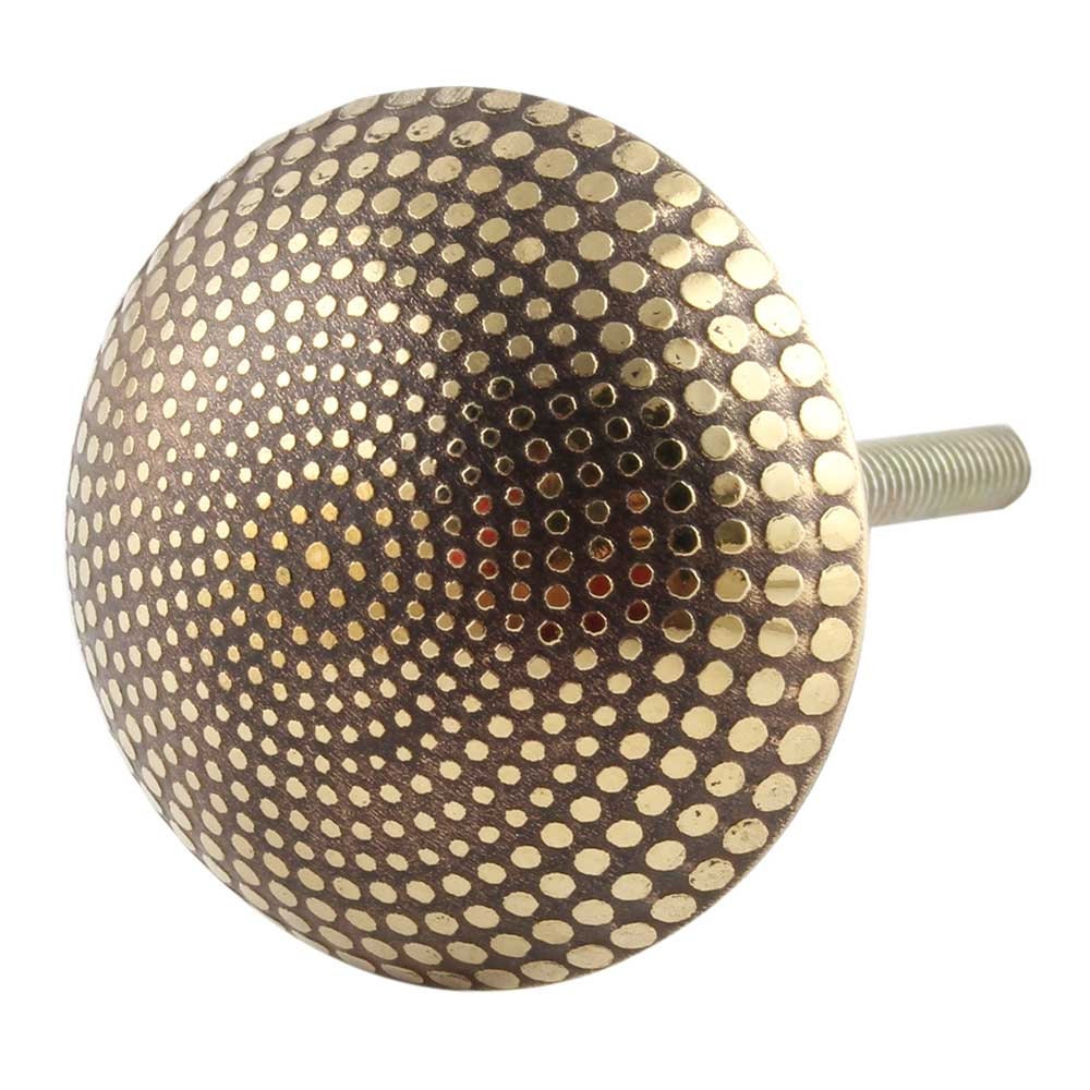 Round Brass Dotted Cabinet Knob Drawer Pull, Modern Cabinet Hardware Farmhouse Drawer Pull