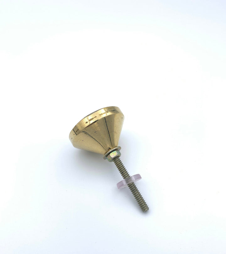 Brass and Mother of Pearl Cabinet knob "April" Capiz Cabinet Knob Drawer Pull, Modern Cabinet Hardware Shell Drawer Pull