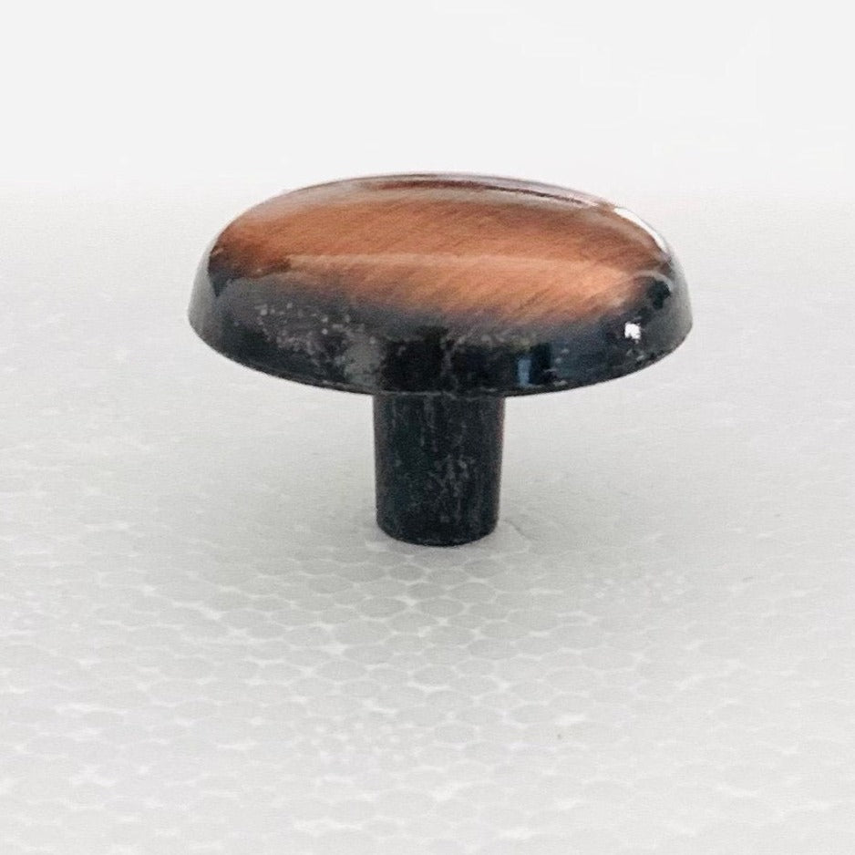 Antique English and Antique Cooper "Rhonda" Round Cabinet Knob, Modern Cabinet Hardware Brass Hardware