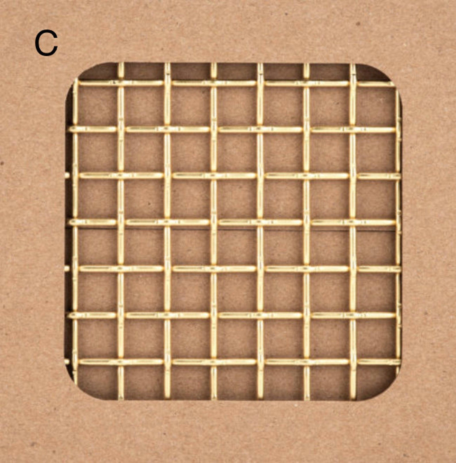 Wire Mesh Brass Architectural Woven Wire Mesh "Style C" Satin Brass Furniture and Creative Grille Mesh