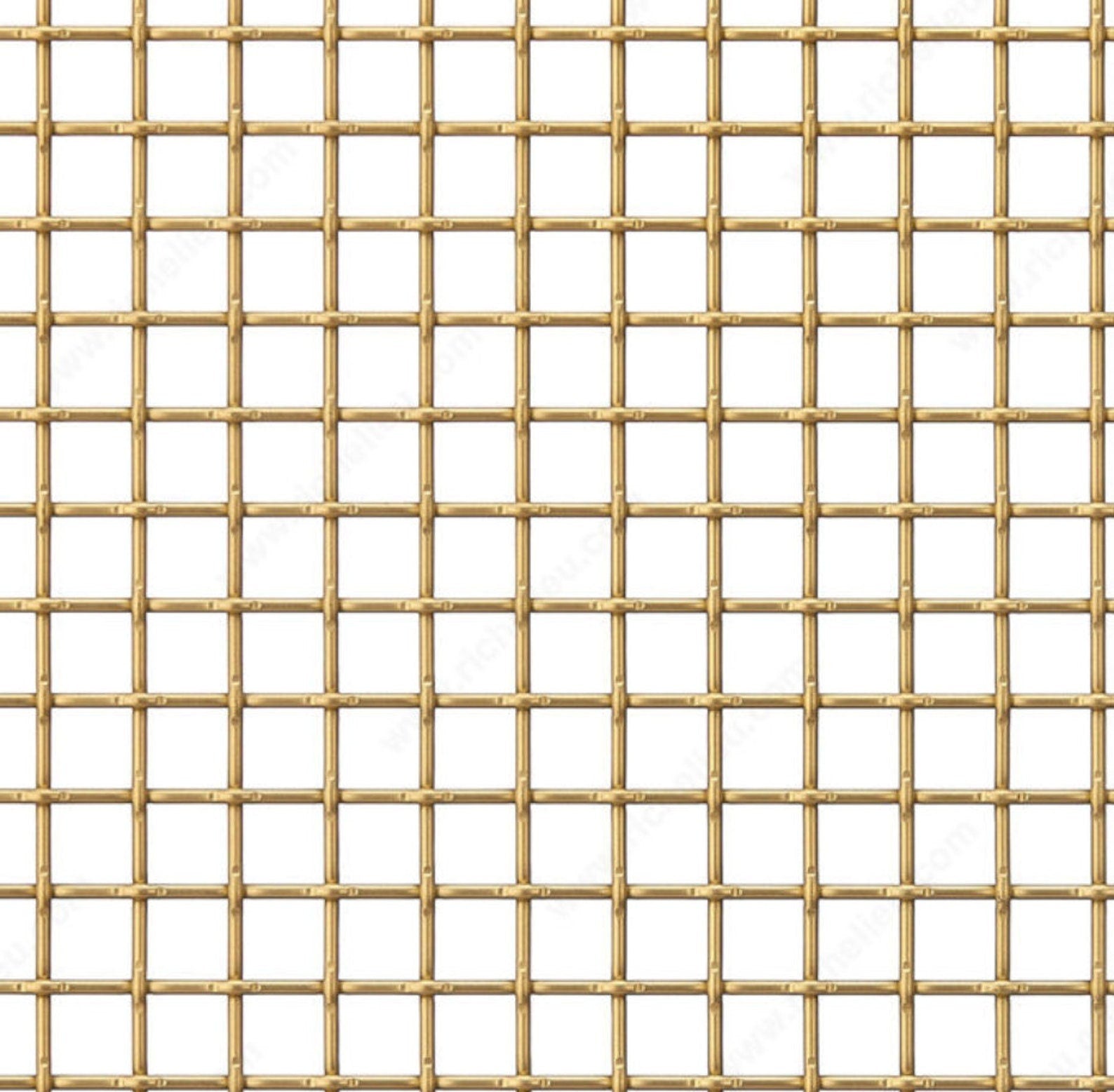 Wire Mesh Brass Architectural Woven Wire Mesh "Style C" Satin Brass Furniture and Creative Grille Mesh