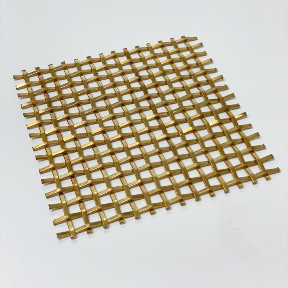 Wire Mesh Brass Architectural Woven style A Satin Brass Furniture