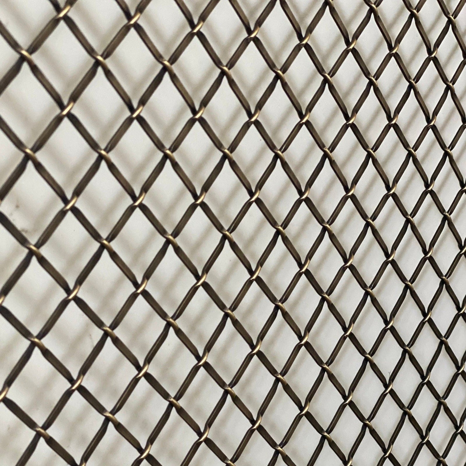 Wire Mesh 16" x 42" Antique Brass Furniture and Creative Grille Mesh | Banker Wire