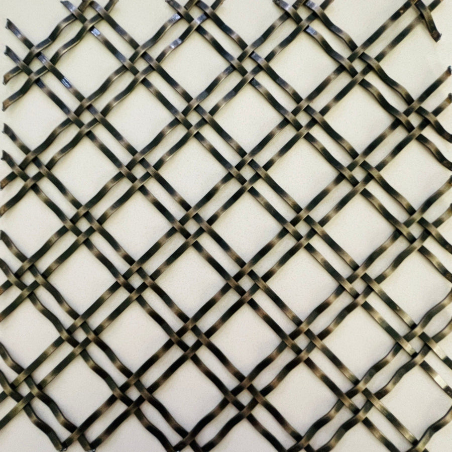 Wire Mesh Burnished Brass Architectural Woven Furniture and Creative Grille  Mesh