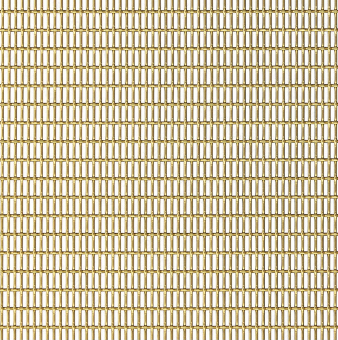 Wire Mesh Brass Architectural Woven  "Style A" Satin Brass Furniture and Creative Grille Mesh