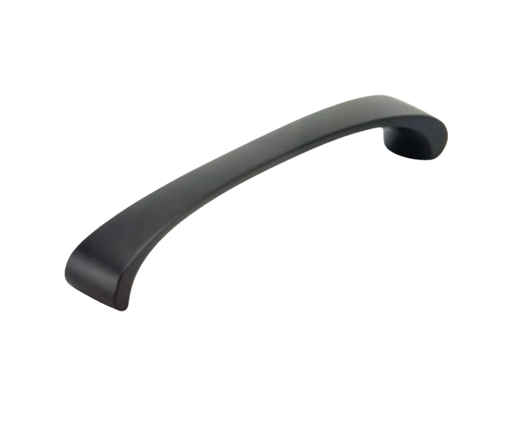 Black Matte Collection of "Archie 2" Contemporary Cabinet Pulls and Knobs, Drawer Pull, Kitchen Cabinet Hardware.