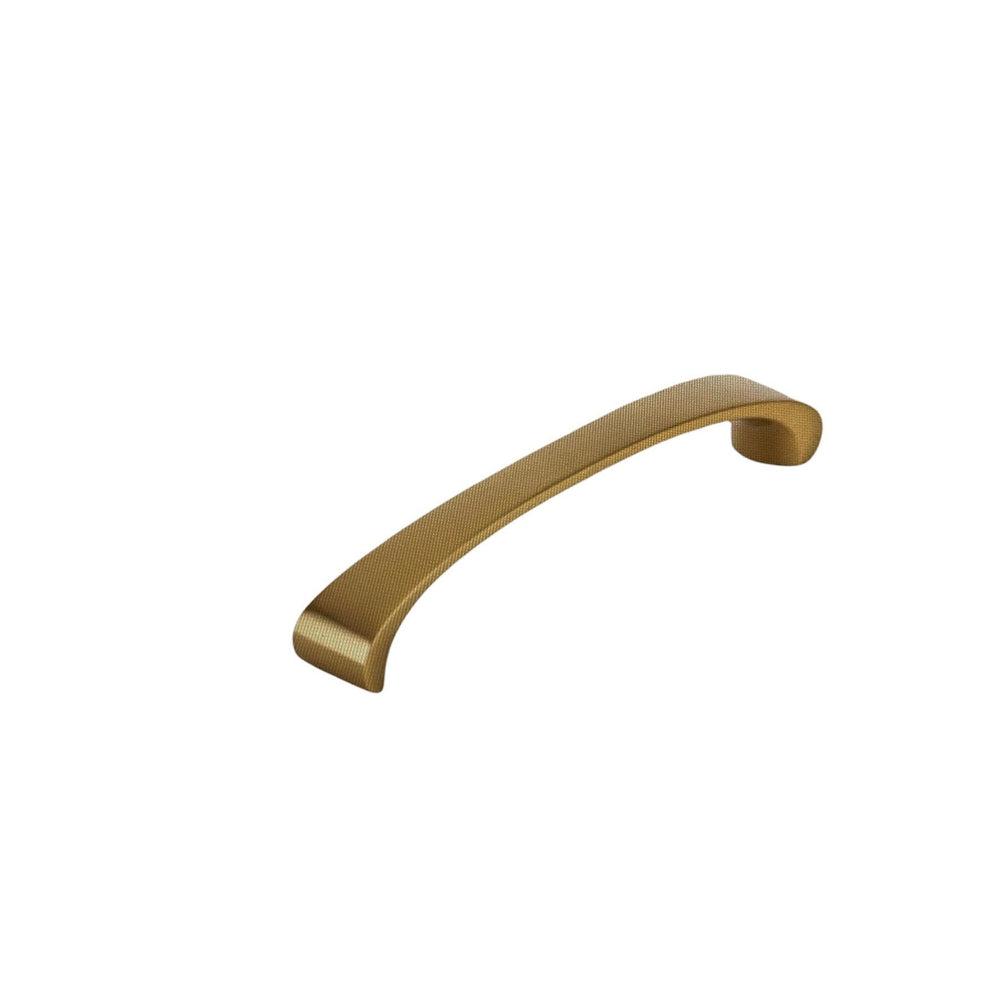 Brushed Gold Collection of "Archie 2" Contemporary Cabinet Pulls and Knobs, Drawer Pull, Kitchen Cabinet Hardware.