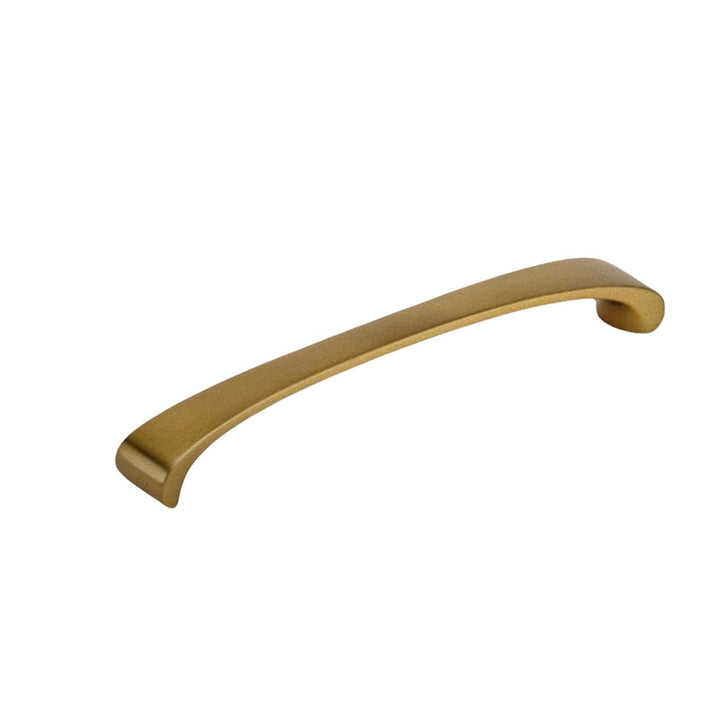 Brushed Gold Collection of "Archie 2" Contemporary Cabinet Pulls and Knobs, Drawer Pull, Kitchen Cabinet Hardware.