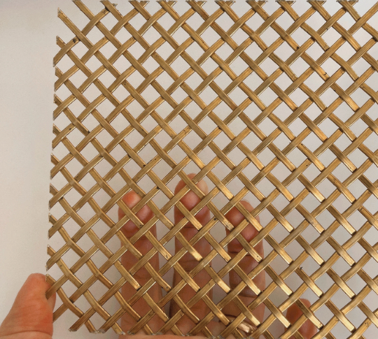 Wire Mesh Brass Architectural Woven Furniture and Creative Grille